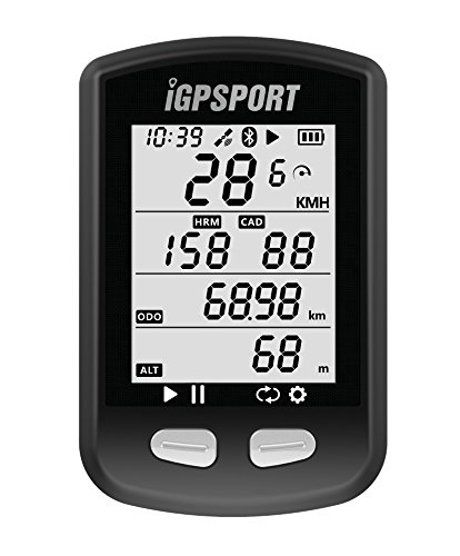 IGPSPORT - Contador GPS con función Ant iGS10, contador de V inalámbrico, compatible con monitor de FR, cardiaco y conexión de sensor de velocidad