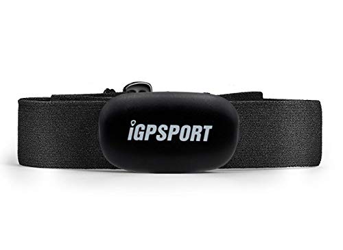 iGPSPORT HR40 Monitor de Ritmo cardíaco Bluetooth & Ant+ con Correa de Pecho para Correr, Ciclismo, Gimnasio y Compatible con Garmin Polar Wahoo - Negro