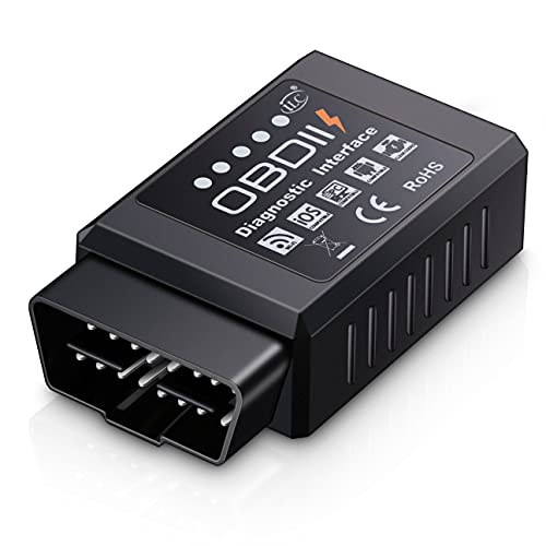 iLC OBD2/EOBD Inalámbrico Coche Código Lector Escanear Herramienta ES OBD2 - Conectado Via WiFi con IOS, Android & Windows - 3000 Código Base de datos - Adecuado por Coche