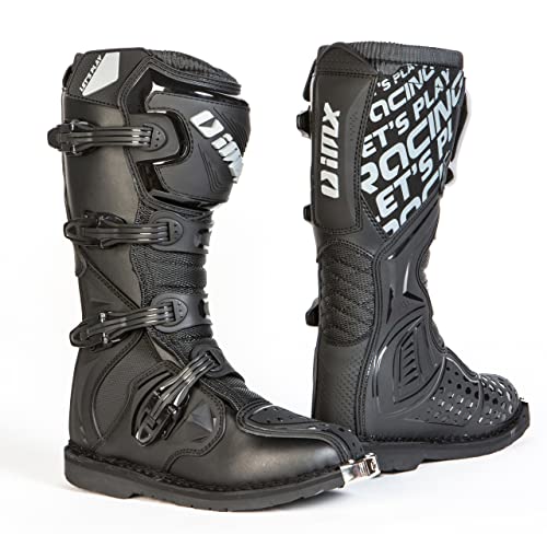 iMX X-One Botas de moto de motocross todoterreno Materiales de TPU y TPR duraderos Plantillas anti-vibraciones Cuatro niveles de abrazaderas Certificación CE