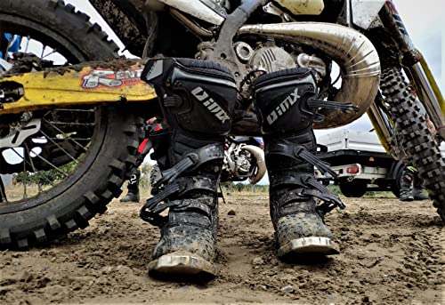 iMX X-One Botas de moto de motocross todoterreno Materiales de TPU y TPR duraderos Plantillas anti-vibraciones Cuatro niveles de abrazaderas Certificación CE