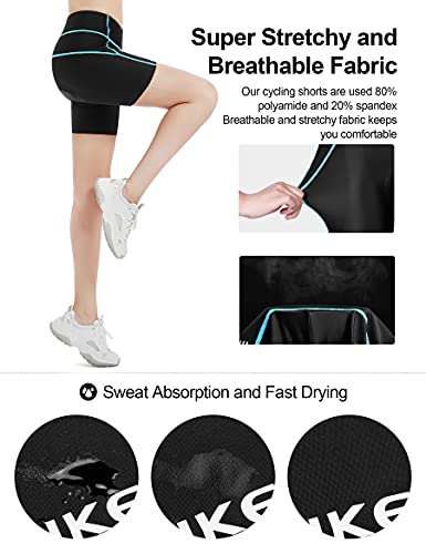 INBIKE Culotte Ciclismo Mujer Pantalon Corto Ciclismo Mujer Bicicleta MTB para Verano con Badana Almohadilla Espuma De Alta Densidad con Memoria