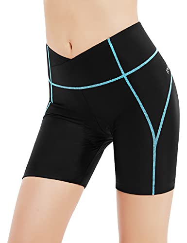 INBIKE Culotte Ciclismo Mujer Pantalon Corto Ciclismo Mujer Bicicleta MTB para Verano con Badana Almohadilla Espuma De Alta Densidad con Memoria