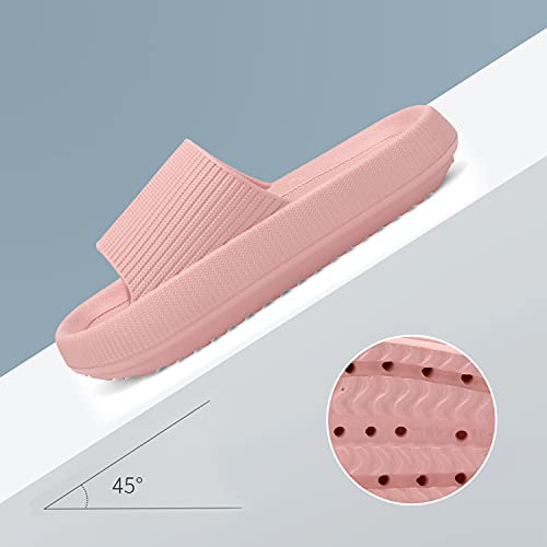 incarpo Unisex Chanclas y Sandalias de Piscina Para Mujer Zapatillas Casa Hombre Verano Pantuflas de baño,Rosa,38/39