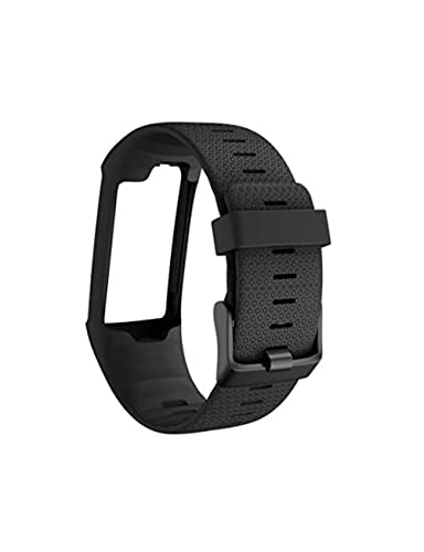 INF Correa de Repuesto Compatible con Polar A360 A370, Correa Intercambiable, Correa de Silicona para Reloj Deportivo para Hombre y Mujer, Resistente al Agua, Negra