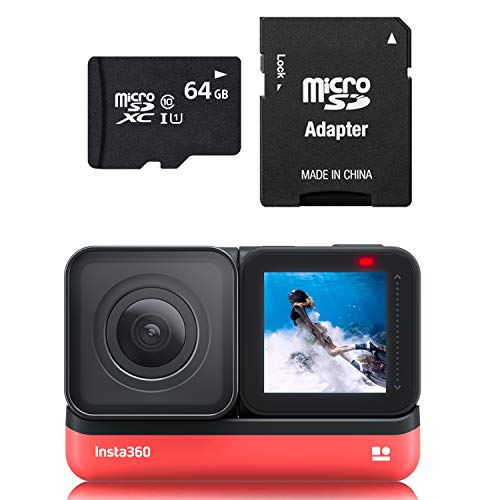 Insta360 One R 4K 64GB Edición Reino Unido con Lente Gran Angular 4K Mod más Tarjeta de Memoria 64GB