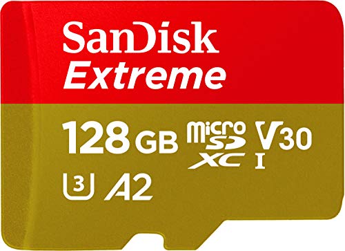 Insta360 One R Twin Edition Cámara Deportiva,Color Negro y Rojo, 4K, USB + SanDisk Extreme Tarjeta de Memoria microSDXC de 128 GB con Adaptador SD, A2, hasta 160 MB/s, Class 10, U3 y V30