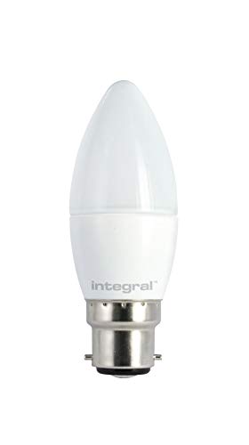 Integral LED 6 W LED con forma de vela bombilla tipo vela (2700 K, BC, B22, casquillo)