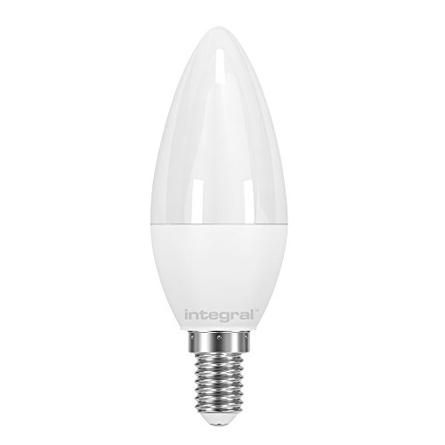 Integral LED - Bombilla de vela, LED (E14, rosca Edison pequeña, 5.5 W, 5000 K, 520 lm), luz fría