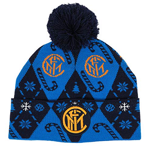 Inter Christmas Edition 2020 Beanie Gorro Unisex – Adulto, Azul, Talla única