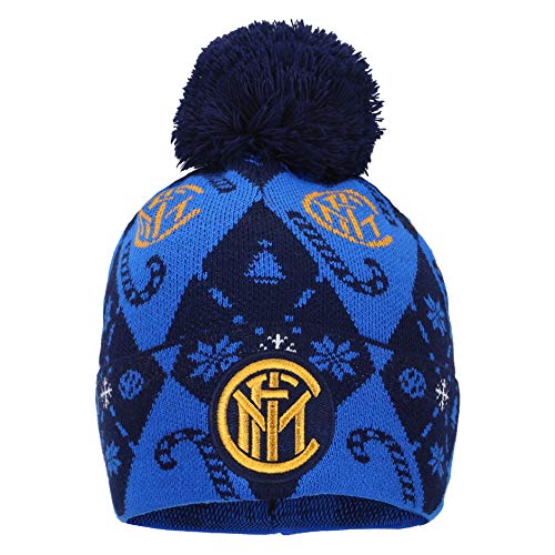 Inter Christmas Edition 2020 Beanie Gorro Unisex – Adulto, Azul, Talla única