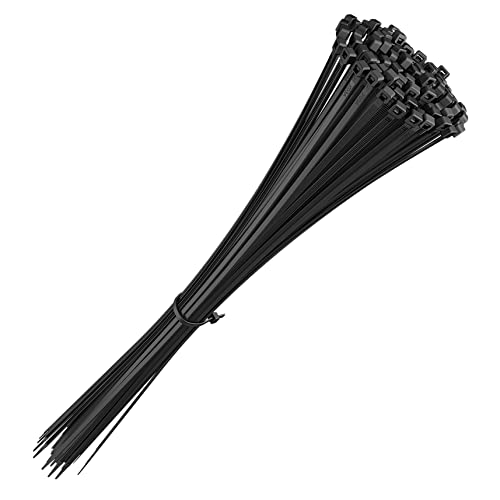 intervisio Bridas de Plastico Grandes Largas para Cables 530mm x 4,8mm, Negro, 100 Piezas