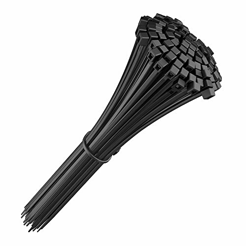 intervisio Bridas de Plastico para Cables 200mm x 2,5mm, Negro, 100 Piezas