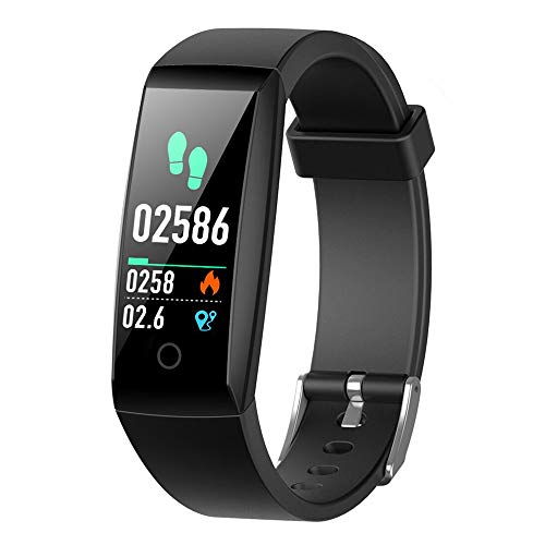 iPosible Pulsera Actividad, Pulsera Inteligente con Pulsómetro Impermeable IP67 Presión Arterial Reloj Inteligente con Cronómetro para Mujer Hombre Niño Pulsera Podómetro para Xiaomi Huawei