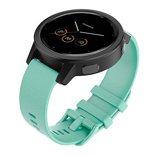 ISABAKE Correa de Reloj para Garmin vivomove 3s / Garmin Move 3S / vivoactive 4s / Garmin Active S,18mm Correa de Repuesto de Silicona Suave para Accesorios Garmin Watche