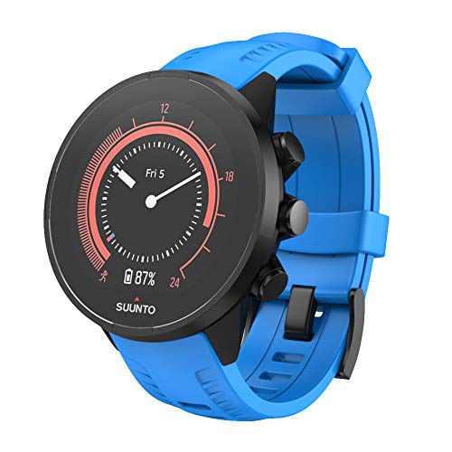 ISABAKE Correa de reloj para Suunto 9 /Spartan Sport Wrist HR Baro/Suunto D5 de silicona de repuesto ajustable resistente al agua correa de reloj deportiva banda de fitness