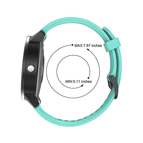 ISABAKE Correa para Garmin Vivoactive 3 / Vivoactive 3 Music/Vivomove/Vivomove HR - Reemplazo de Silicona Suave de 20 mm para el Reloj Garmin, Talla única para Todos (Verde)