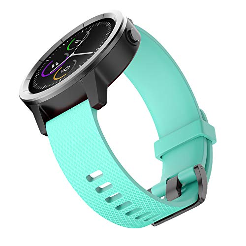 ISABAKE Correa para Garmin Vivoactive 3 / Vivoactive 3 Music/Vivomove/Vivomove HR - Reemplazo de Silicona Suave de 20 mm para el Reloj Garmin, Talla única para Todos (Verde)