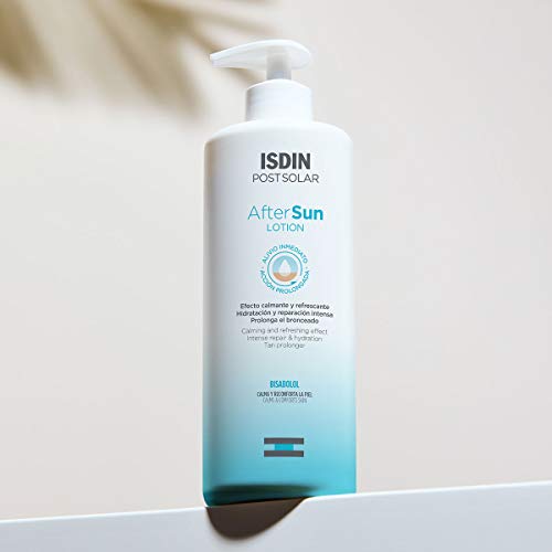 ISDIN After Sun Lotion, Efecto calmante y refrescante, hidratación y reparación intensa - 400 ml