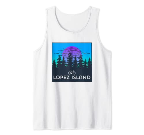 Isla López Washington, Islas San Juan, Luna Árboles Ciclismo Camiseta sin Mangas