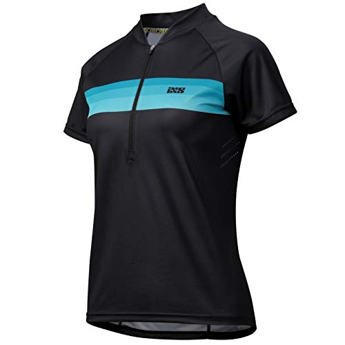 IXS Trail 6.1 - Maillot Manga Corta Mujer - Azul/Negro Talla 36 2018