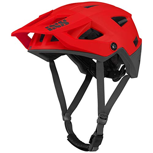 IXS Trigger Am - Casco de montaña para Adulto, Unisex, Color neón Rojo, SM (54-58 cm)