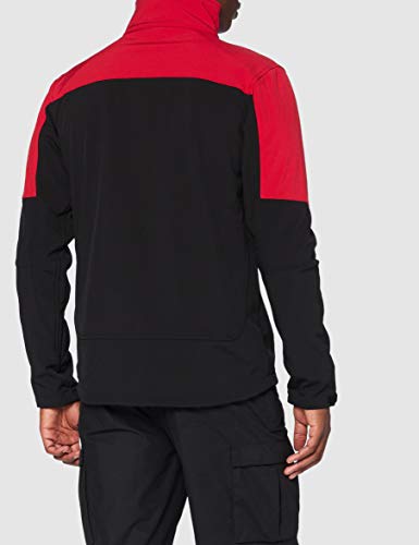 Izas Aren Chaqueta Softshell, Hombre, Rojo/Negro, S