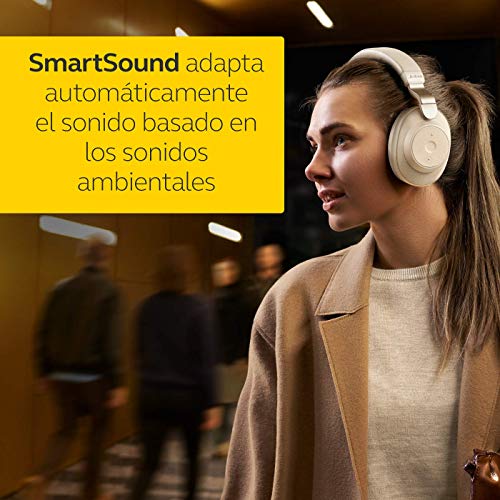 Jabra Elite 85h - Auriculares Inalámbricos Over-Ear, Cancelación Activa de Ruido, Batería de Larga Duración para Llamadas y Música, Beige Oro