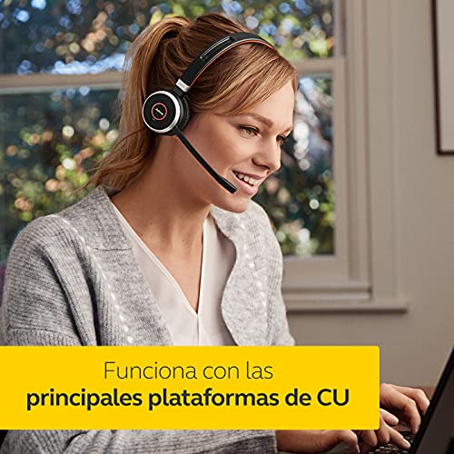 Jabra Evolve 65 UC Stereo 6599-829-409 - Auriculares Inalámbricos, Negro