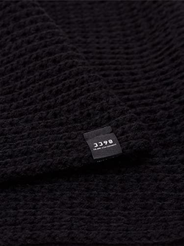 Jack & Jones Jacwaffle Knit Tube Noos Bufanda, Negro (Black Black), Talla única para Hombre