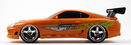 Jada- Fast&Furious Coche RC 1995 Toyota Supra-Naranja 1:16 Fast and The Furious radiocontrol con Mando, Color (253206006)