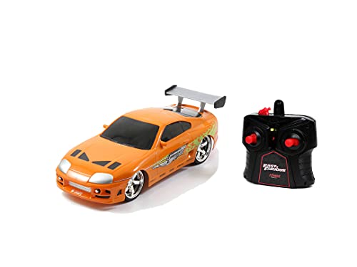 Jada- Fast&Furious Coche RC 1995 Toyota Supra-Naranja 1:16 Fast and The Furious radiocontrol con Mando, Color (253206006)