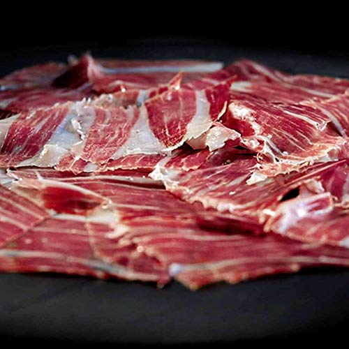 Jamón de bellota 100% ibérico Cinco Jotas, sobres de 80 gr cortado a mano - Es la joya de los jamones de bellota 100% Ibéricos de calidad de los ibéricos Cinco Jotas (Lote 3 Sobres 80 gr)