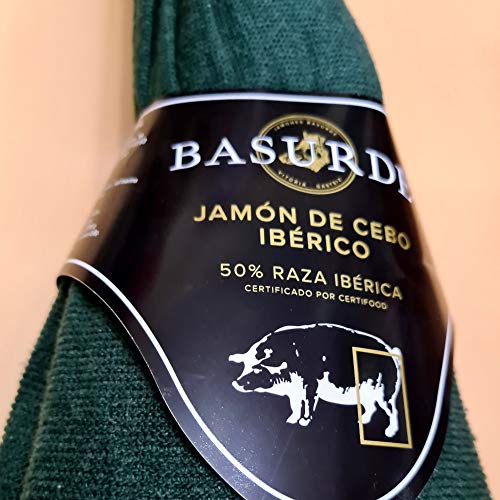 Jamón Ibérico de Cebo 50% Raza Ibérica - Peso Aproximado 8 kilos - 8,5 kilos - Producto con certificación de normativa de ibéricos, Real Decreto 04/2014, de 10 de enero