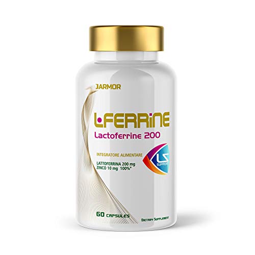 Jarmor Lactoferrina Suplemento Pure 200 mg Con Zinc Alta Dosis 60 Cápsulas 30 Dosis