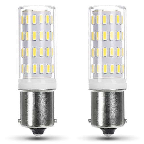 JAUHOFOGEI Bombillas LED 12V 24V, BA15s S8, 1141 7506 7511 93 18w P21w Lámparas de Repuesto para Iluminación Interior de Vehículos, Remolque, Barco, Iluminación del paisaje, Blanco frío 6000K, 2piezas