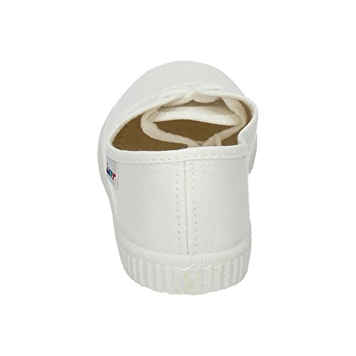 JAVER 60 Bambas Lona Ingles Mujer Zapatillas Blanco 38