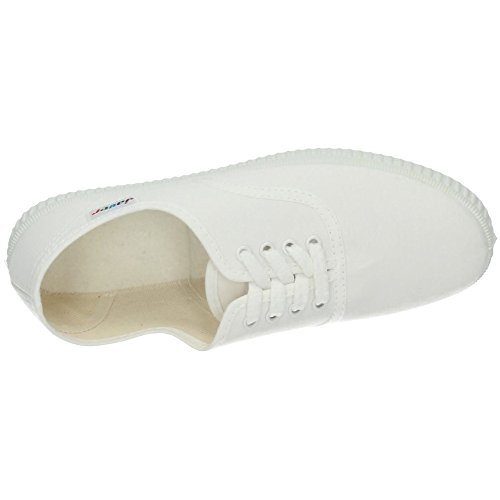 JAVER 60 Bambas Lona Ingles Mujer Zapatillas Blanco 38