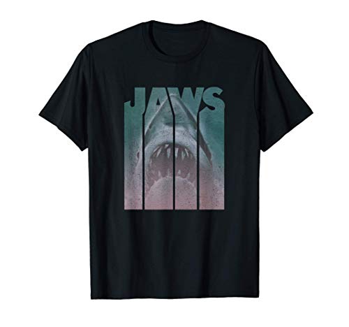 Jaws Title Photo Drip Camiseta