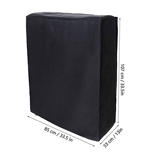 Jazar Funda para Muebles, Funda Antipolvo para Cama Plegable Ligera, Negra, portátil, para Patio, Cama Plegable para Silla Plegable para Silla de Playa(Los 85 * 33 * 107cm, 12)