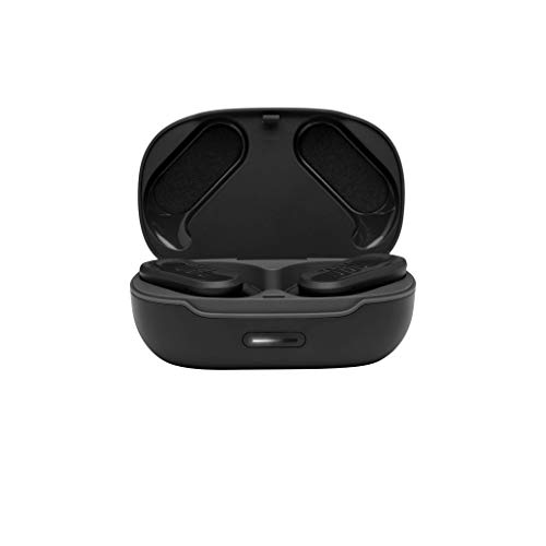 JBL Endurance PEAK II Auriculares In Ear con Bluetooth para Entrenar, resistentes al agua IPX7, con micrófono y manos libres, batería de hasta 30h con el estuche de carga, color negro