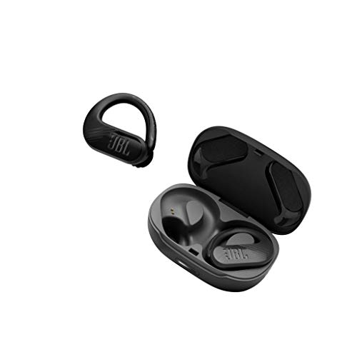JBL Endurance PEAK II Auriculares In Ear con Bluetooth para Entrenar, resistentes al agua IPX7, con micrófono y manos libres, batería de hasta 30h con el estuche de carga, color negro