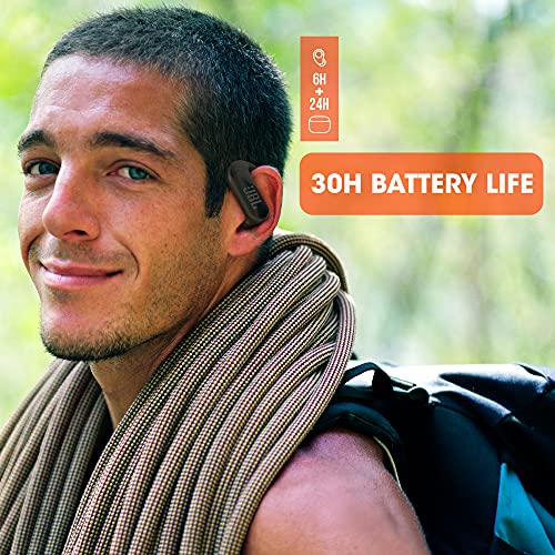 JBL Endurance PEAK II Auriculares In Ear con Bluetooth para Entrenar, resistentes al agua IPX7, con micrófono y manos libres, batería de hasta 30h con el estuche de carga, color negro