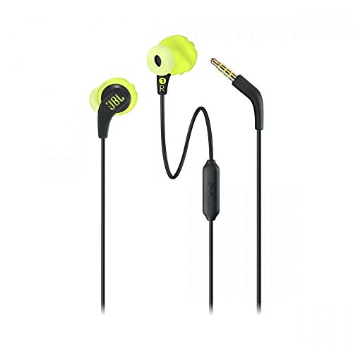 JBL Endurance Run - Auriculares (alámbrico, dentro de oído, binaural, in-ear, 20-20000 Hz) color negro y amarillo