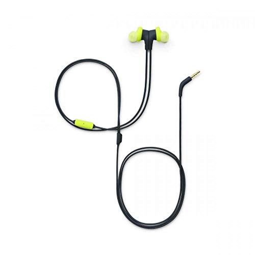 JBL Endurance Run - Auriculares (alámbrico, dentro de oído, binaural, in-ear, 20-20000 Hz) color negro y amarillo