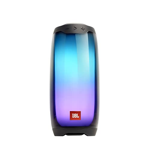 JBL Pulse 4 - Altavoz inalámbrico Bluetooth con efectos de luces y sonido a 360 grados, resistente al agua (IPX7), hasta 12 horas de reproducción, negro