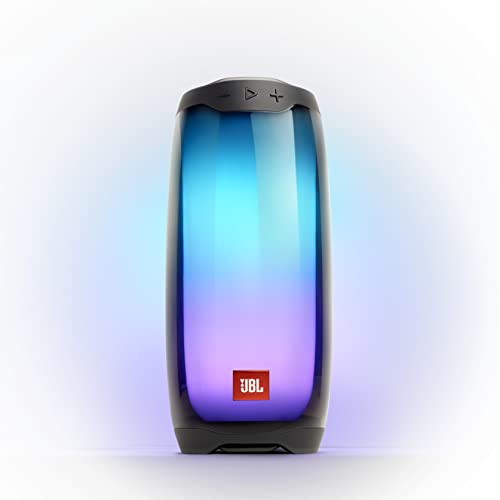 JBL Pulse 4 - Altavoz inalámbrico Bluetooth con efectos de luces y sonido a 360 grados, resistente al agua (IPX7), hasta 12 horas de reproducción, negro