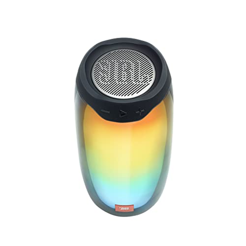 JBL Pulse 4 - Altavoz inalámbrico Bluetooth con efectos de luces y sonido a 360 grados, resistente al agua (IPX7), hasta 12 horas de reproducción, negro