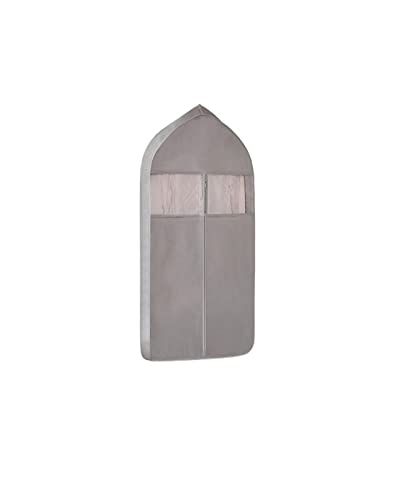 JDJD 2 Unids Bolsa De Almacenamiento De Ropa Colgando Transparente Distribuidor Capa De Abrigo Cubierta Protector Traje Bolsa (Color : Gray 1, Size : 60X10X88cm)