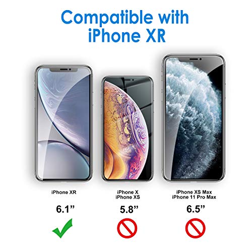 JETech Funda de Silicona Compatible iPhone XR, 6,1", Sedoso-Tacto Suave, Cubierta a Prueba de Golpes con Forro de Microfibra, Negro